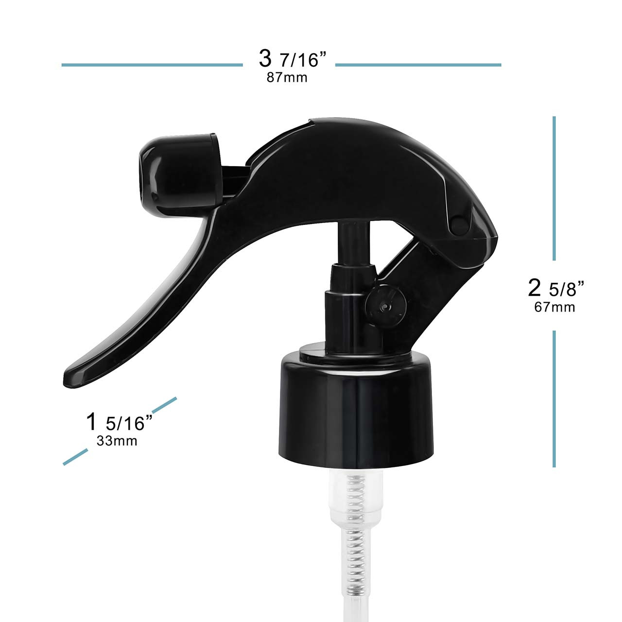 Telma Black Mist Trigger Sprayer 28/410, Plastic, 0.55ml Output | Glassnow