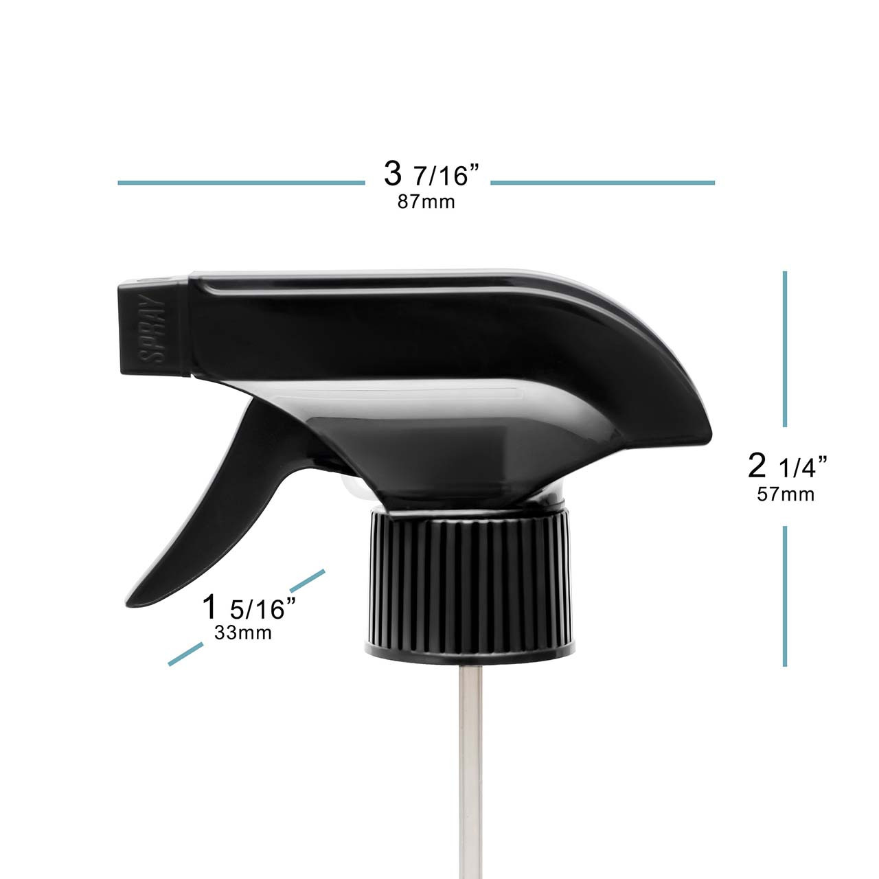 Digo Black Trigger Sprayer 28/410, 0.75ml Output | Glassnow
