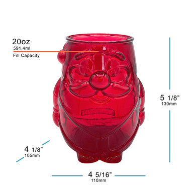 out シャンリー様 クリスマスドリンクジャー✧✧ 20 oz Smiley Santa Glass | Glassnow