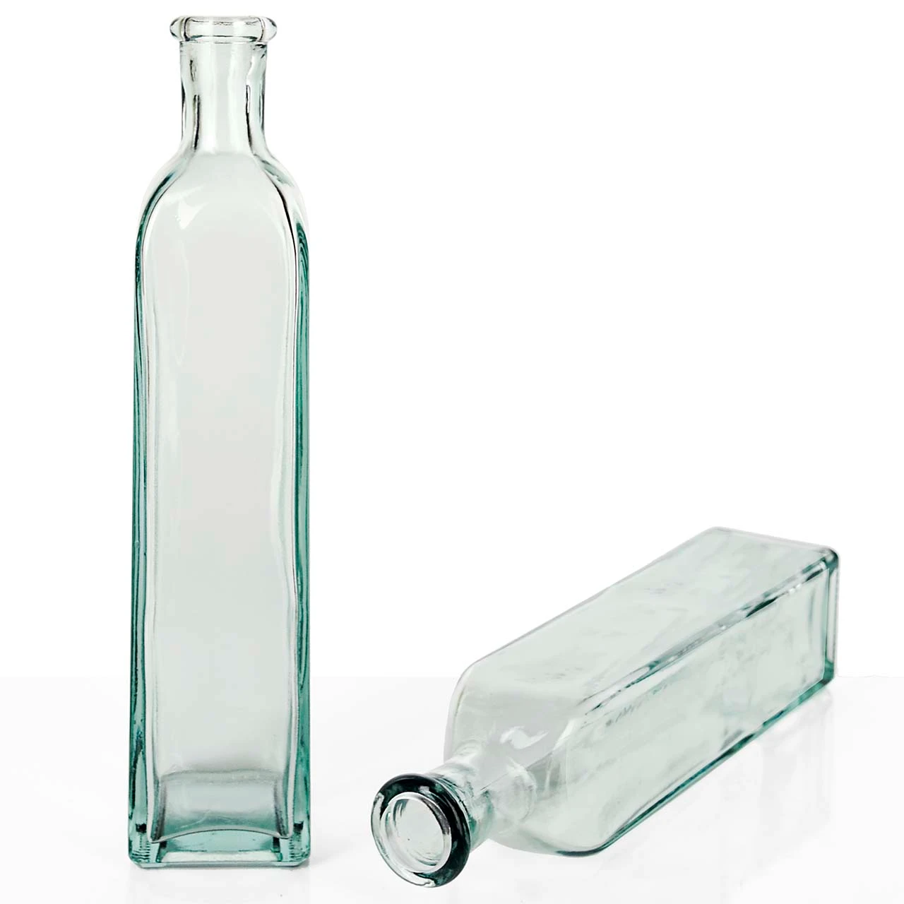 12.7 oz Rectangle Recycled Glass Bottle