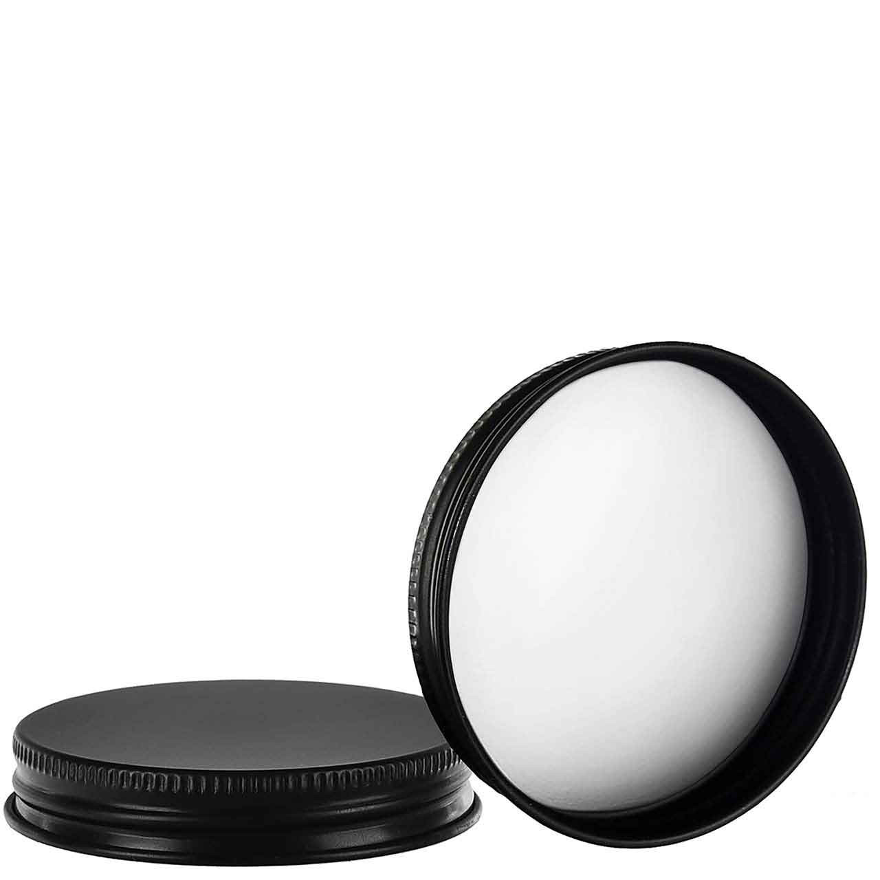 Screw Cap 58/400, Black Matte Tinplate with PE Liner | Glassnow