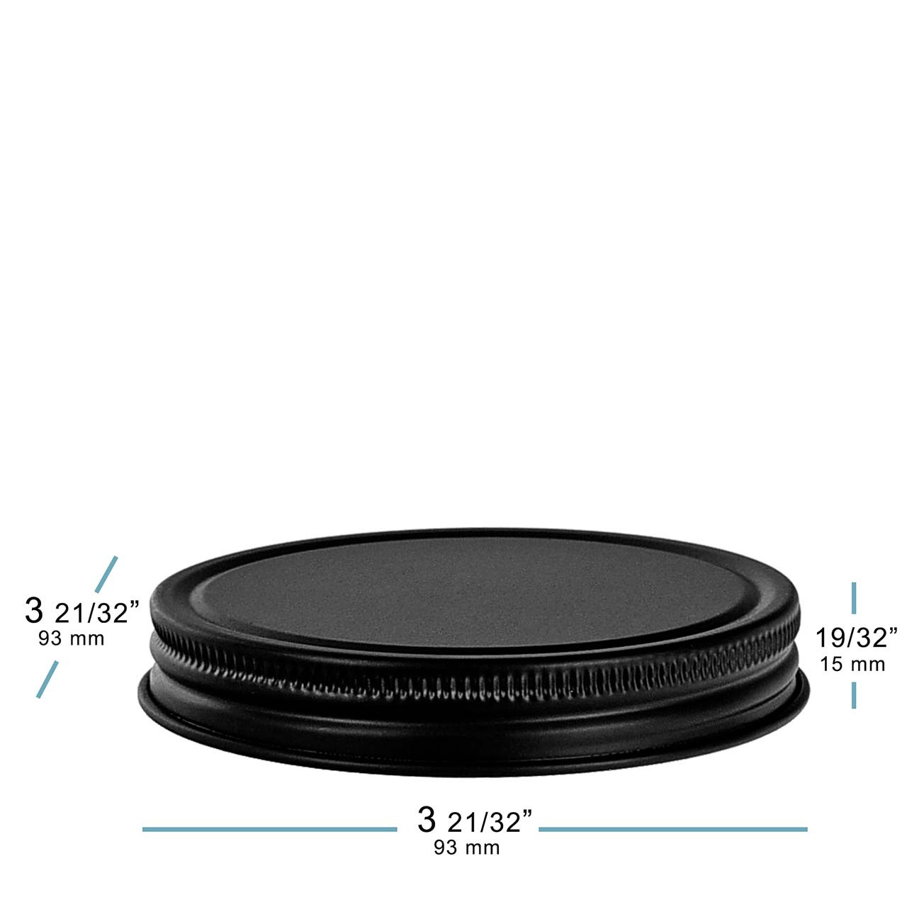 Screw Cap 89/400, Matte Black Electrolytic Tinplate, No Liner