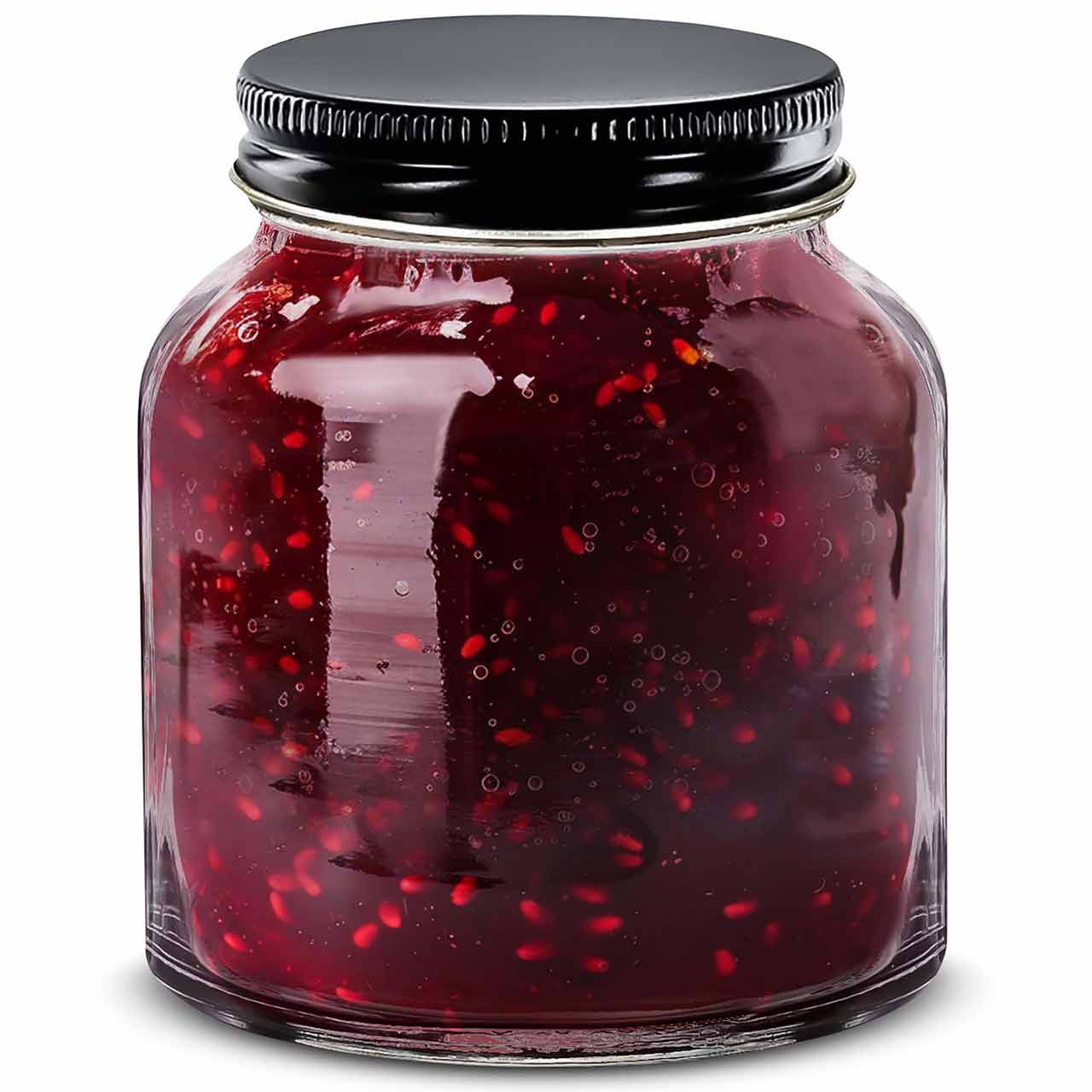 8 oz Apothecary Glass Jar 58mm Thread | Glassnow