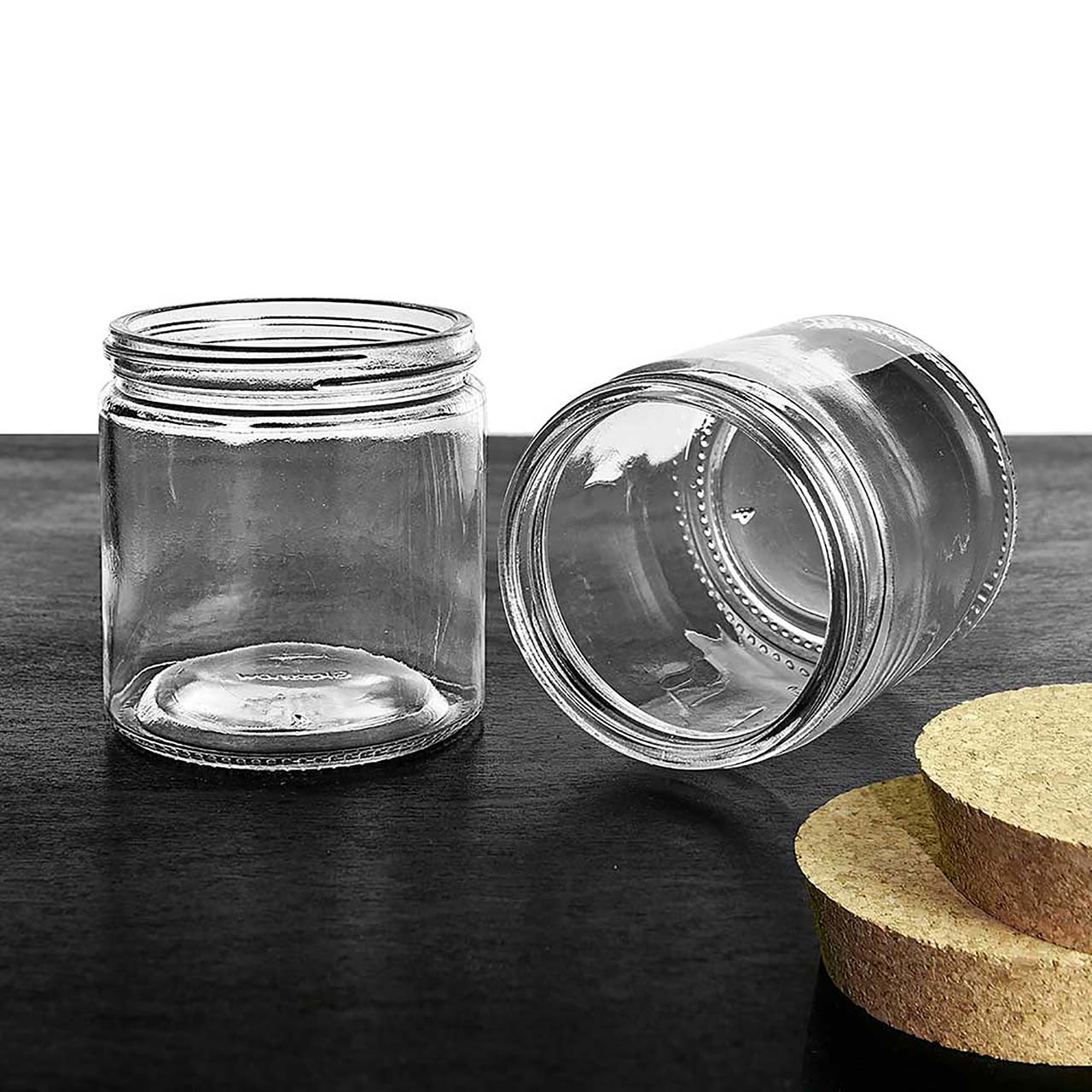 13 oz Calypso Wide Mouth Glass Jar 89mm Thread | Glassnow