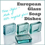Glass Soap Dishes & Soap Dispensers