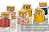 Perfectly-Sized Glass Jars for Your Salt & Spice Products