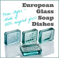 Glass Soap Dishes & Soap Dispensers