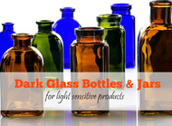 What color bottles & jars should I use for my light sensitive products?