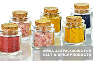 Perfectly-Sized Glass Jars for Your Salt & Spice Products