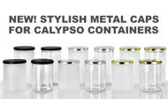 New! Stylish Metal Caps for Calypso Containers