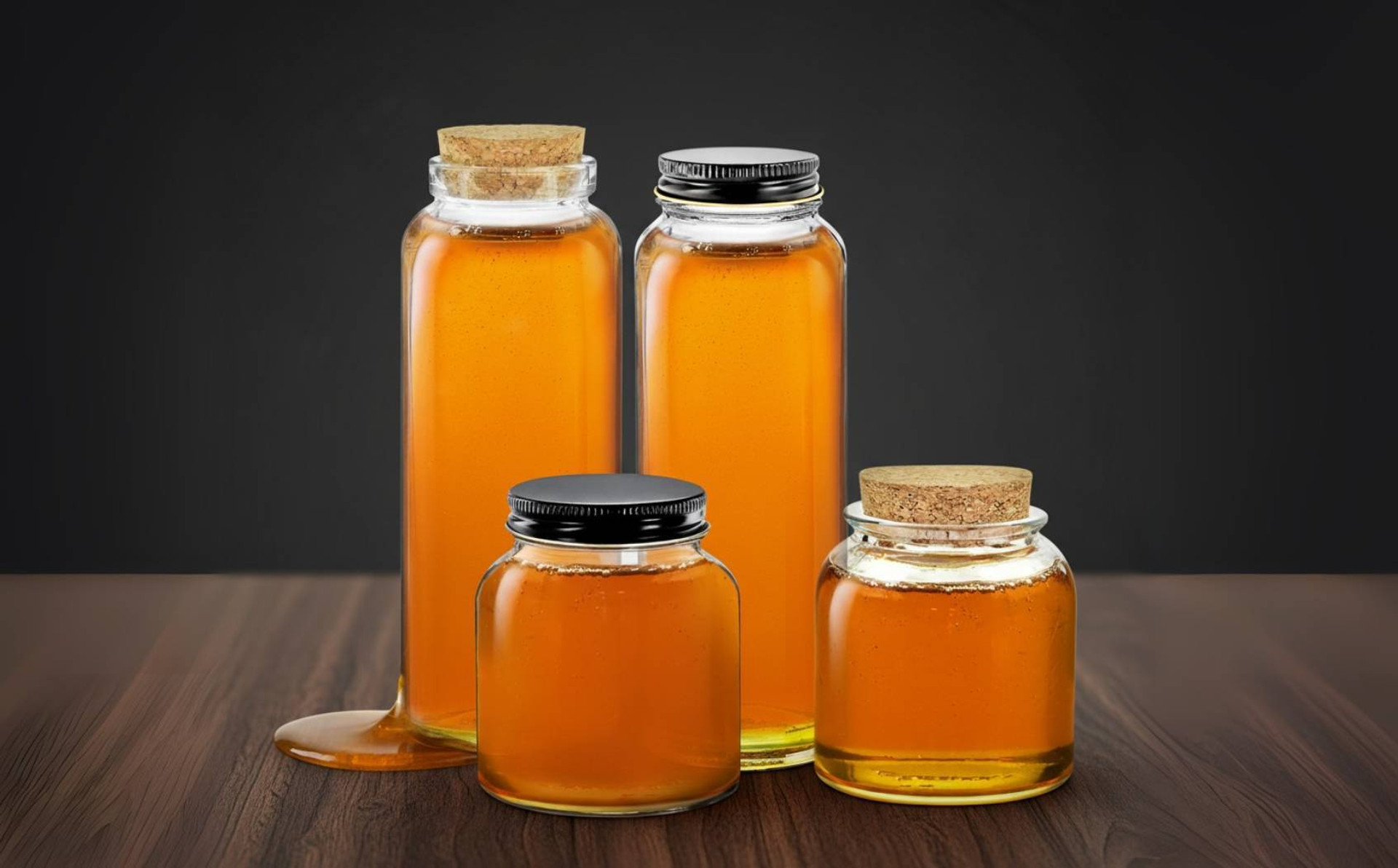 Apothecary Honey Bottles and Jars