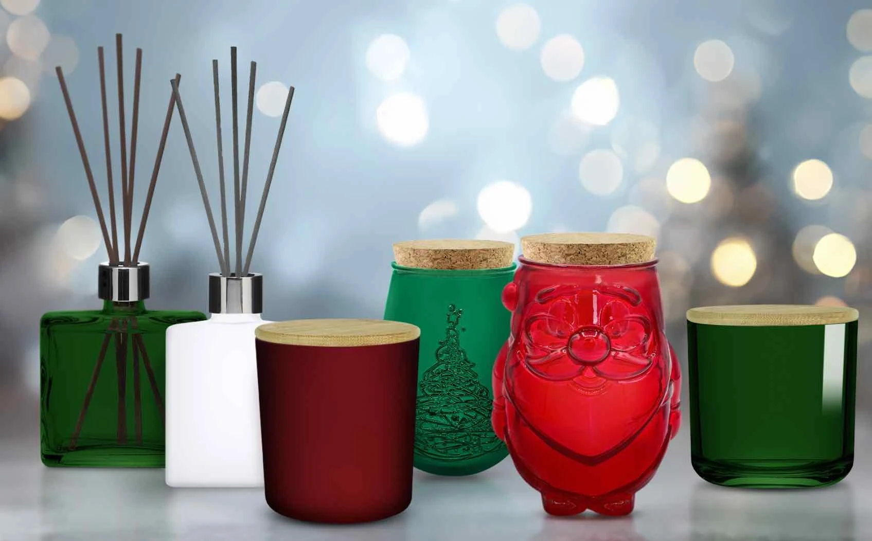 Holiday Christmas Home Fragrance Containers