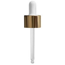 1 oz Cylindra Clear Glass Bottle with Dropper | Glassnow