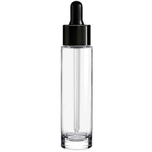 1.7 oz Cylindra Dark Amber Glass Bottle with Dropper | Glassnow