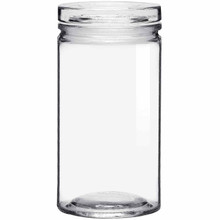 Calypso Glass Candle Jar with Airtight Glass Lid 12 oz - Glassnow