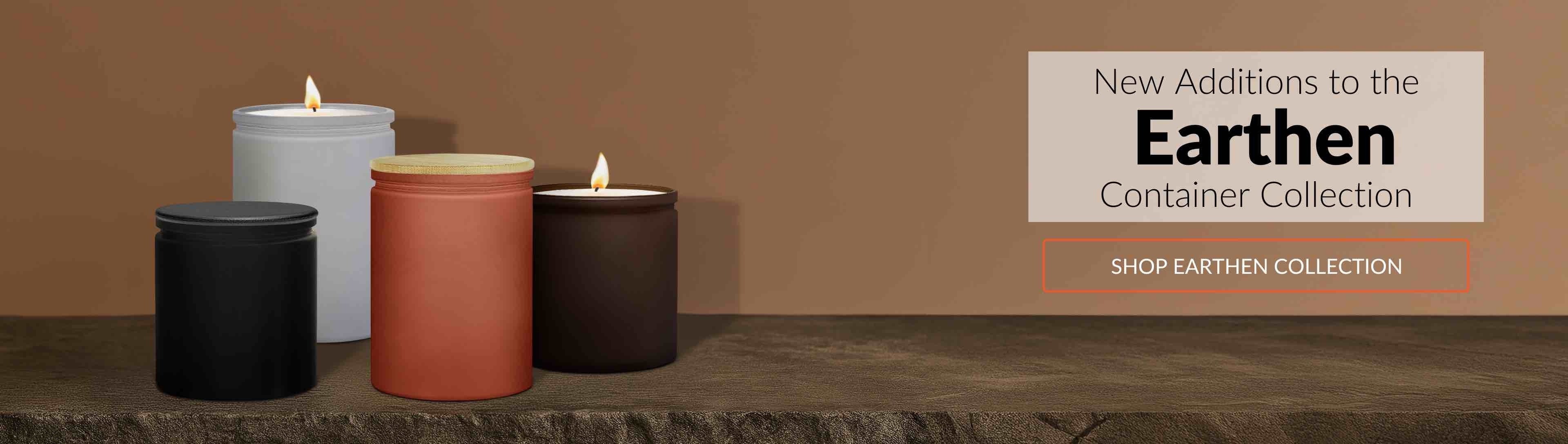 Earthen Candle Container Collection