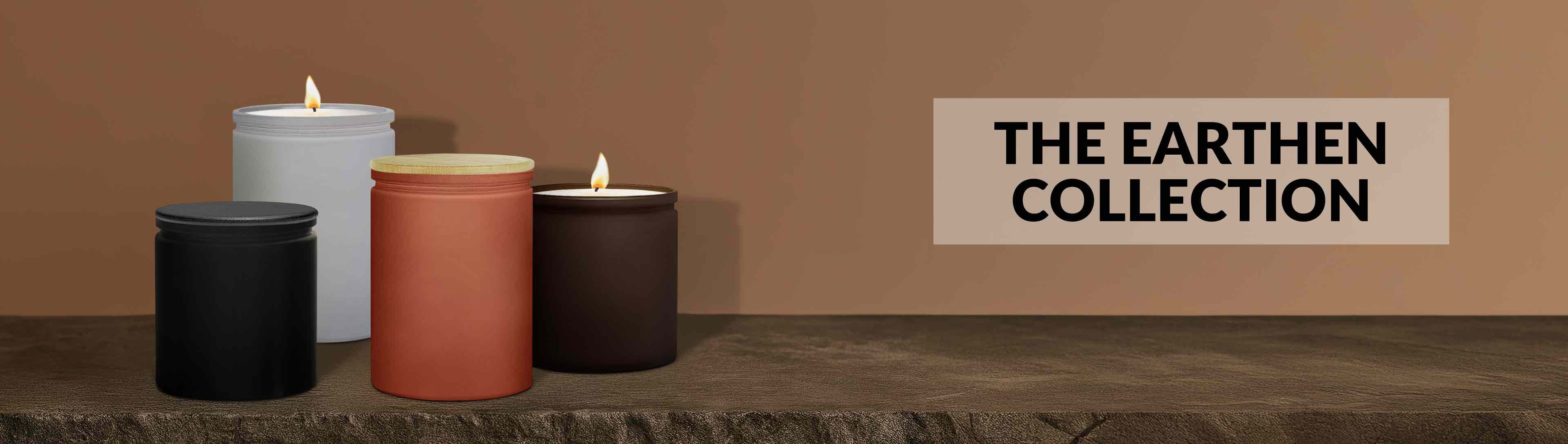 Glassnow Earthen Candle Container Collection