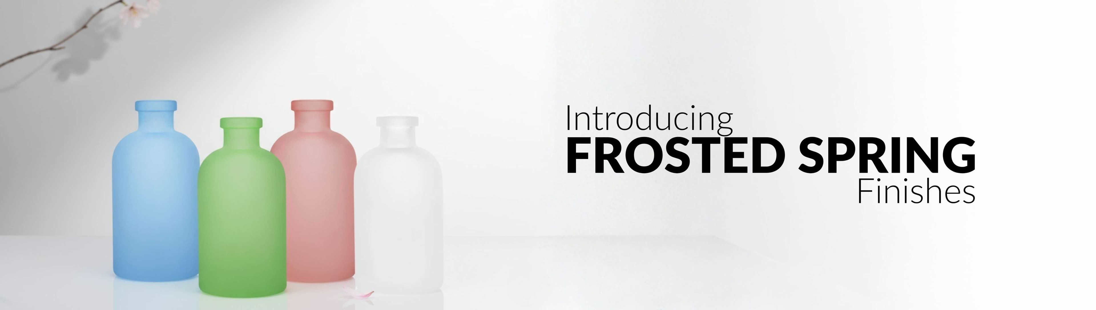 Frosted Spring home fragrance containers glassnow