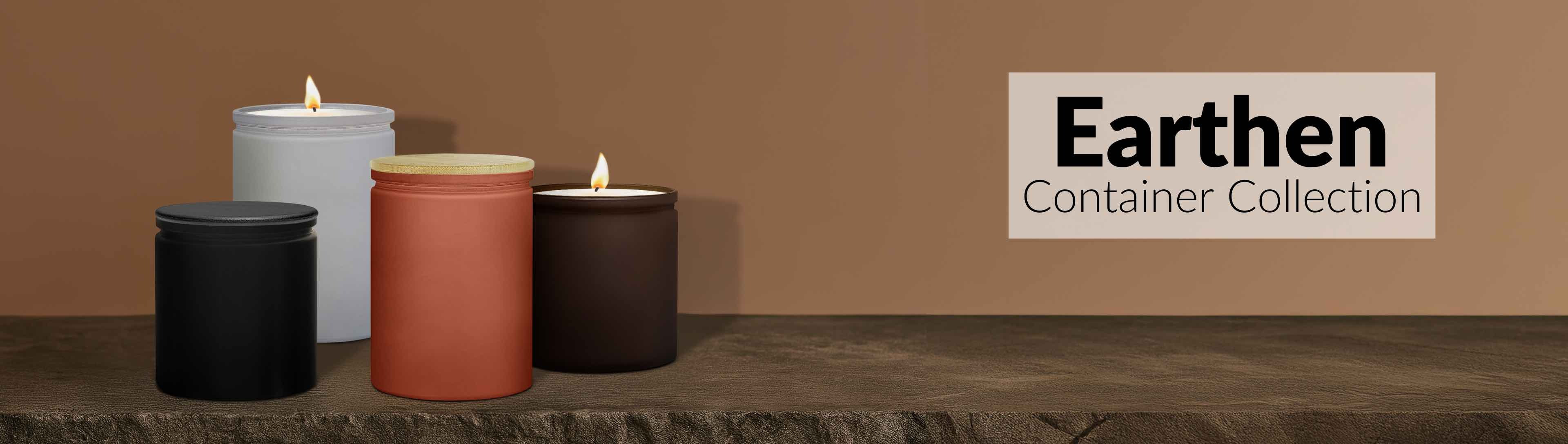 Glassnow Earthen Candle Container Collection