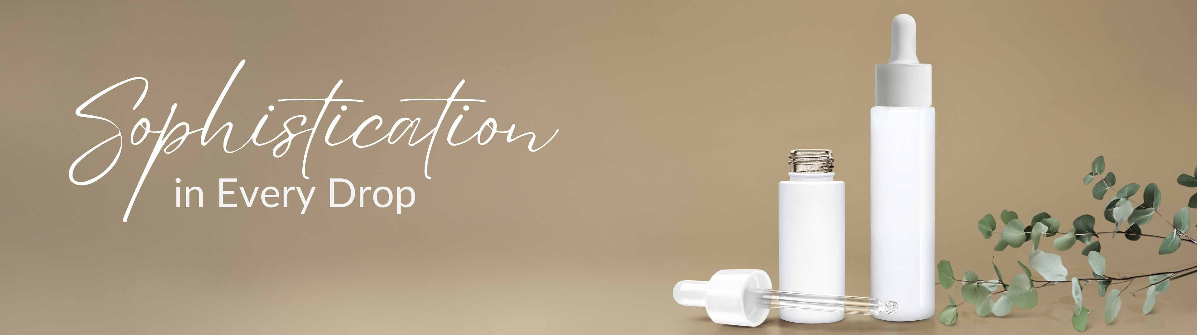 Glassnow White Dropper Bottles
