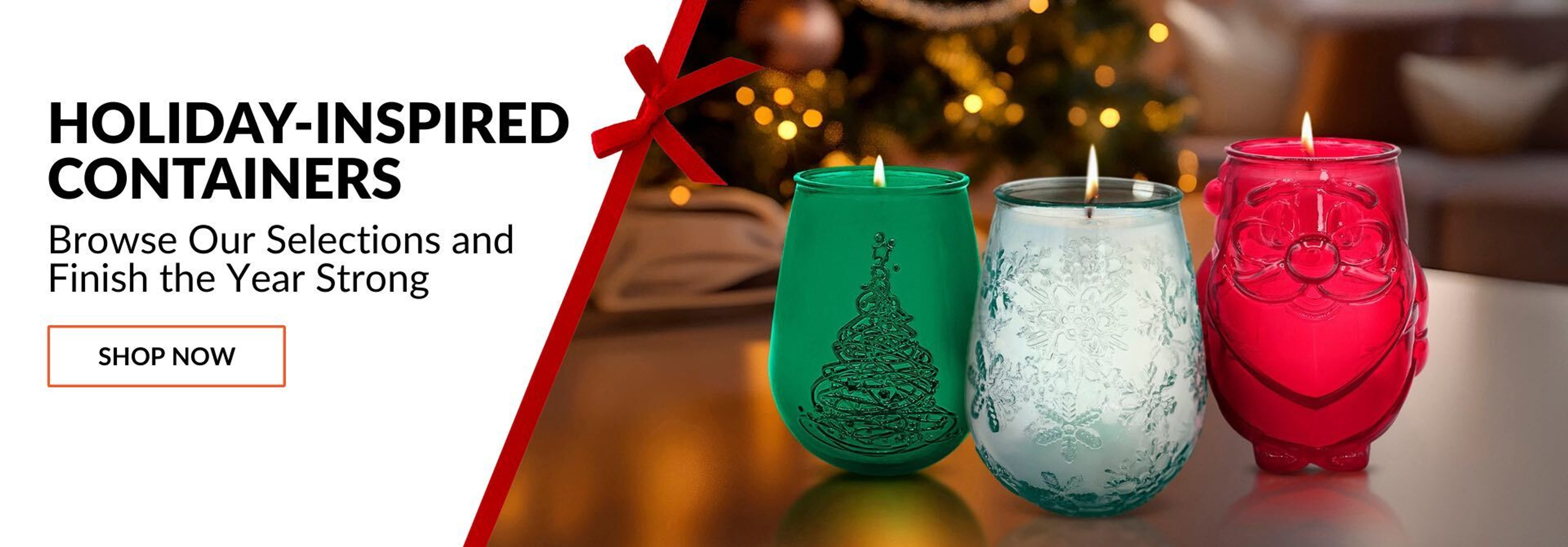 Christmas Candle Containers