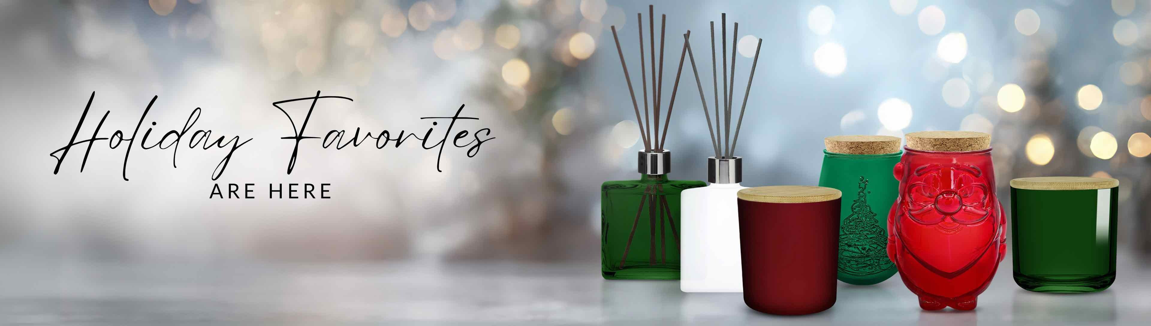 Holiday Candle and Reed Diffuser Containers