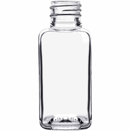 3.4 oz Orleans Square Glass Bottle 28/410 Thread - Sample