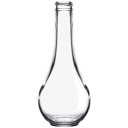 8 oz Drop Glass Bottle Clear 28/410 Thread - Sample