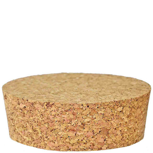 Tapered Cork, Agglomerated, 3" Top Diam, 2 3/4" Bottom Diam, 13/16" H - Sample