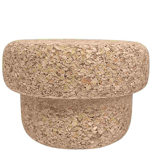 T-Cork, Agglomerated, 1.73" Top Diam, 1.34" Bottom Diam, 1.18" H - Sample