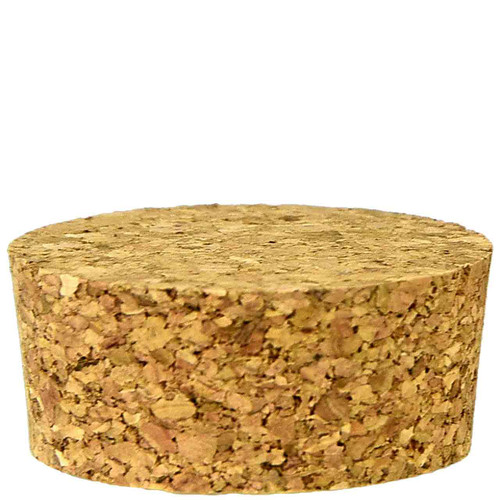 Tapered Cork, Agglomerated, 1 1/2" Top Diam, 1 3/8" Bottom Diam, 5/8" H - Sample