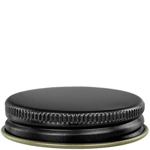 Screw Cap 43/400, Black Finish Electrolytic Tinplate with PE Liner - Sample