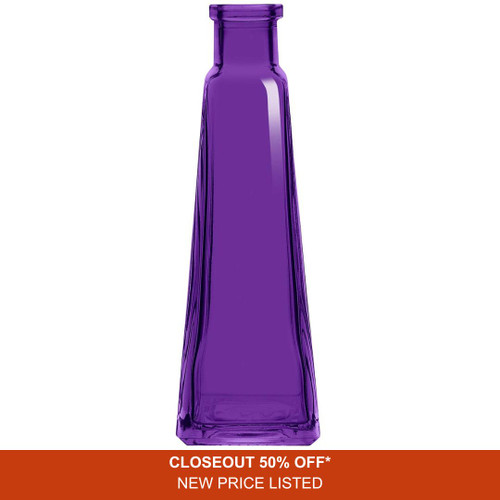 7 oz Pyramid Glass Bottle Violet