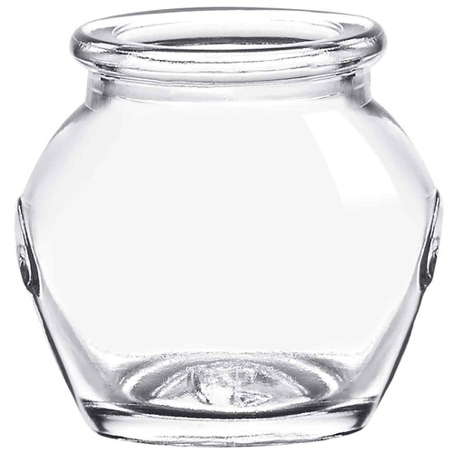 16 oz Toledo Glass Jar with Black Metal Lid - Glassnow