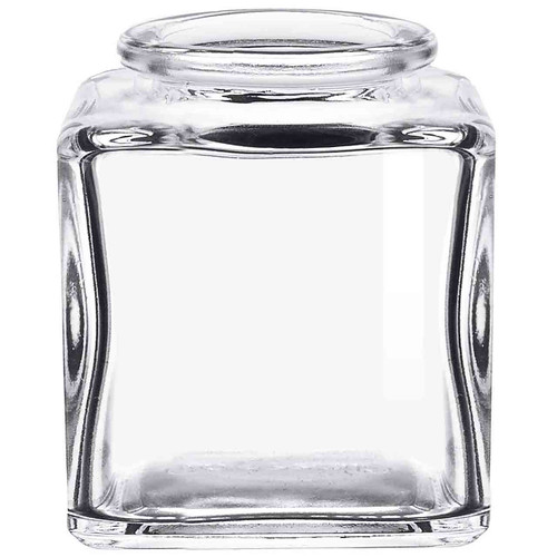 3.4 oz Square Glass Jar