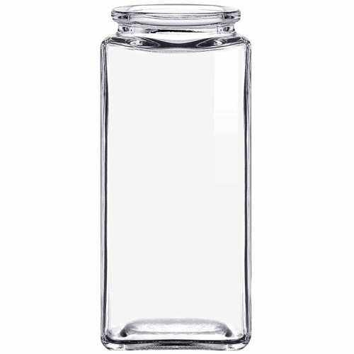 16 oz Toledo Glass Jar with Black Metal Lid - Glassnow