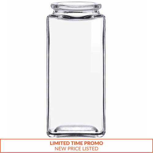 3.4 oz Rectangle Spice Glass Jar