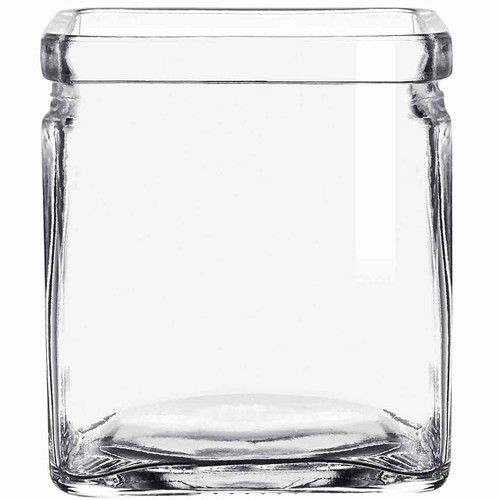 3 oz Square Candle Glass Container