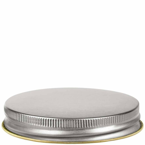 Screw Cap 58mm Electrolytic Tinplate Silver Finish with Plastisol - Sample
