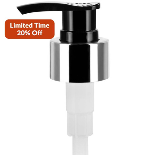 Dune Black Pump 28/410 2ml Output, PP with Silver Metal Collar Promo 