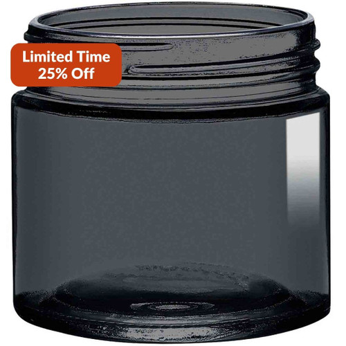 6 oz Calypso Glass Jar Stormy Grey 70/450 Thread Painted Promo