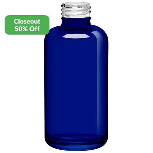 4 oz Botanica Glass Bottle Cobalt Blue 24/410 Thread Closeout