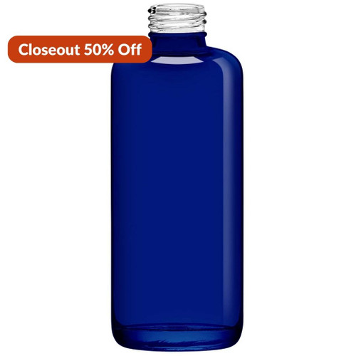 8 oz Botanica Glass Bottle Cobalt Blue 24/410 Thread