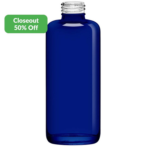 8 oz Botanica Glass Bottle Cobalt Blue 24/410 Thread Closeout