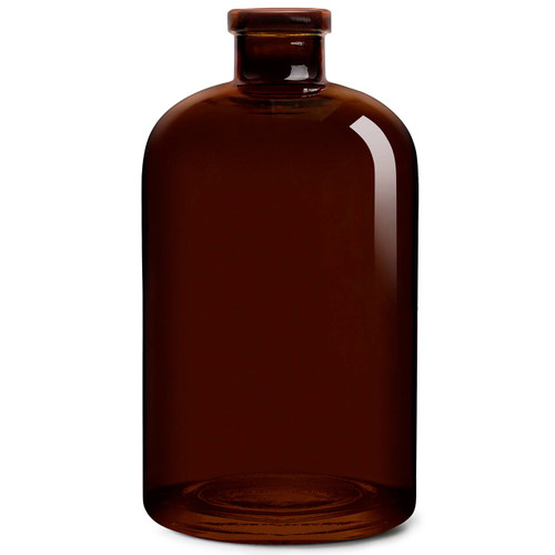 14 oz Apothecary Glass Bottle Dark Amber