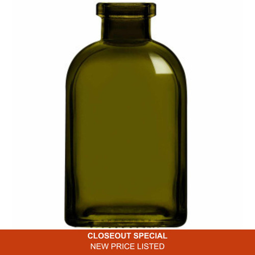 8.5 oz Roma Glass Bottle Vintage Green
