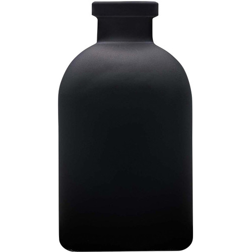 8.5 oz Roma Glass Bottle Matte Black