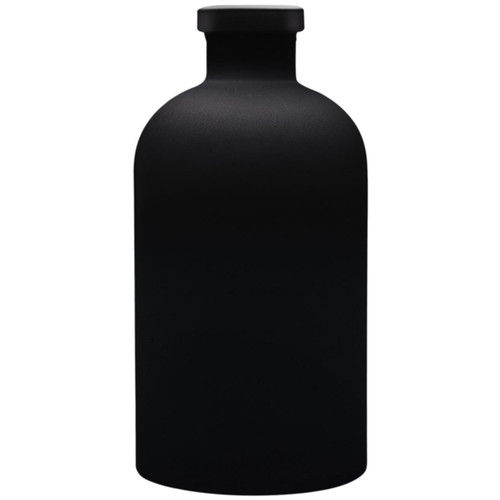 8 oz Apothecary Glass Bottle Matte Black