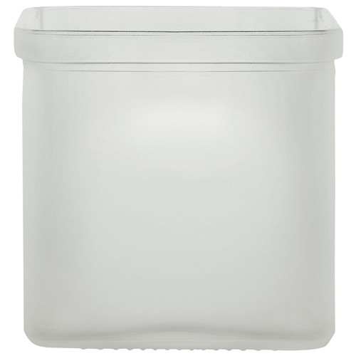 8.5 oz Square Candle Glass Container Frosted