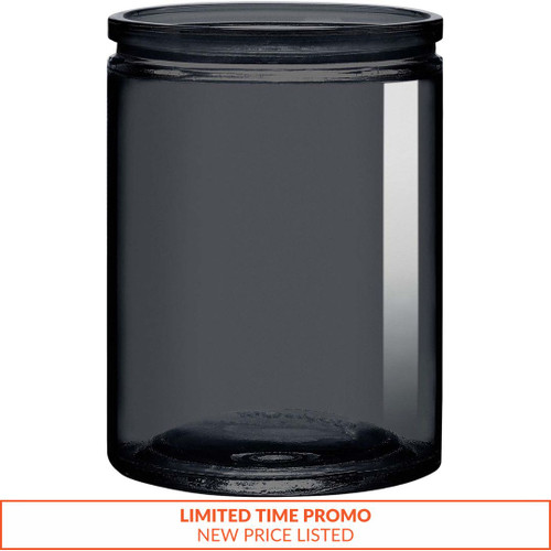 12 oz Calypso Glass Jar Stormy Grey